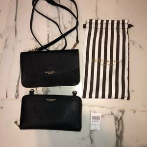Henri Bendel Wallet and pouch crossbody.